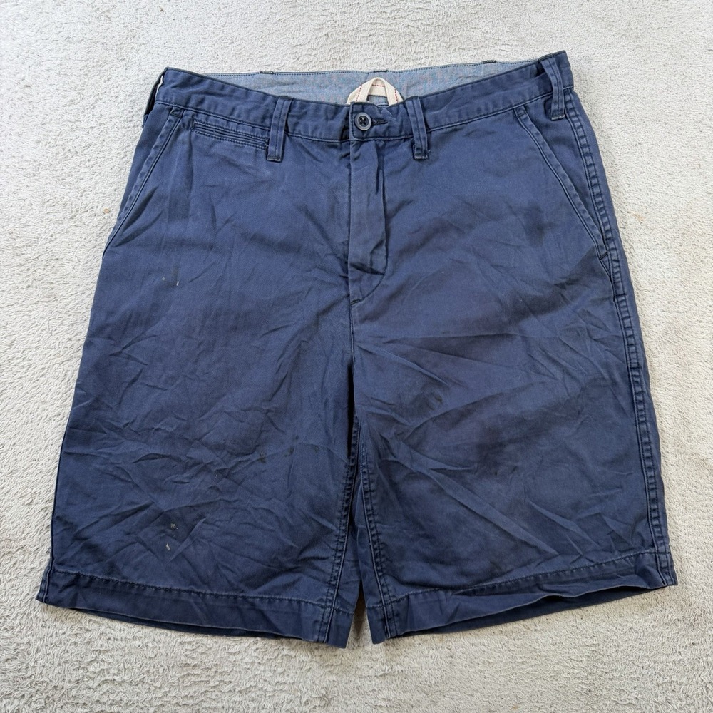 Polo Ralph Lauren Shorts Mens 31 Navy Cotton Relaxed Fit 9" Chino Casual